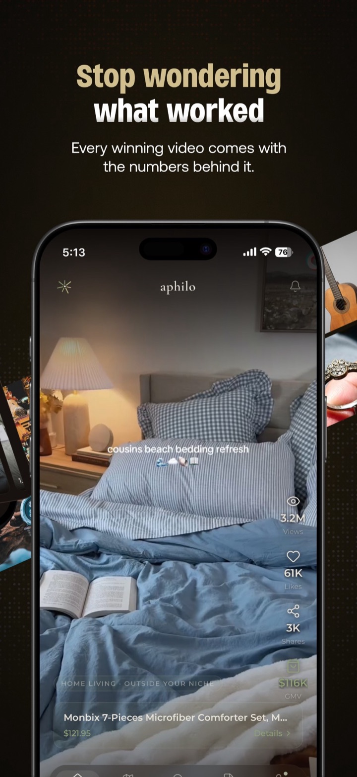 Aphilo winning videos screen