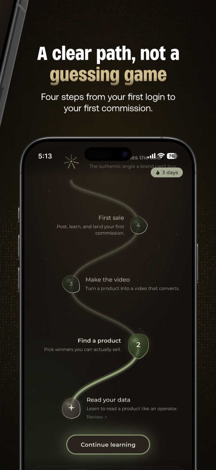 Aphilo Your Path screen